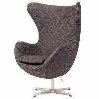 кресло egg chair серое в Ростове-на-Дону