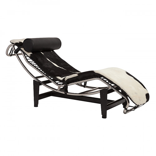 шезлонг chaise longue lc4 черно-белый в Ростове-на-Дону