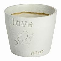 цветочный горшок love белый в Ростове-на-Дону