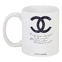 кружка с рисунком drink champagne. coco chanel в Ростове-на-Дону