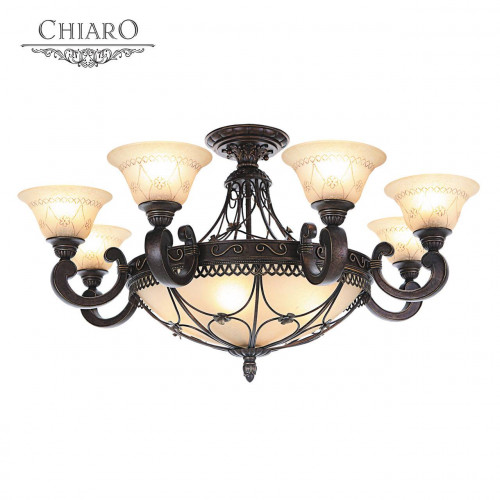 потолочная люстра chiaro айвенго 382012812 бежевая в Ростове-на-Дону