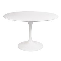 стол eero saarinen style tulip table mdf d110 глянцевый белый в Ростове-на-Дону