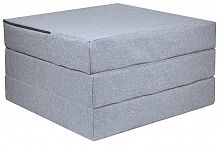 пуф шарм-дизайн матрас мобильный шаг 120 светло-серый в Ростове-на-Дону