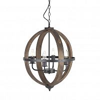 люстра на 4 рожка коричневого цвета в Ростове-на-Дону