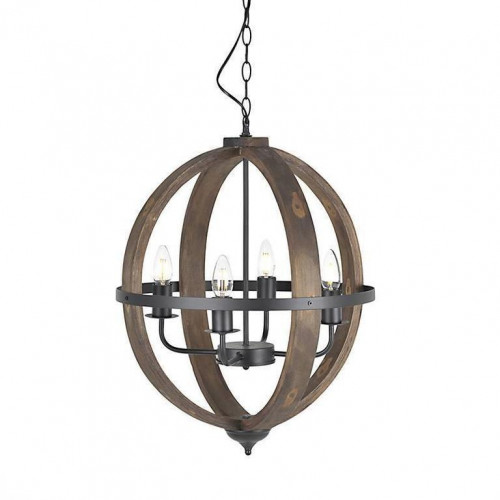 люстра на 4 рожка коричневого цвета в Ростове-на-Дону