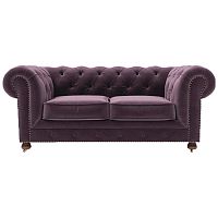 диван chesterfield lux двухместный прямой фиолетовый в Ростове-на-Дону