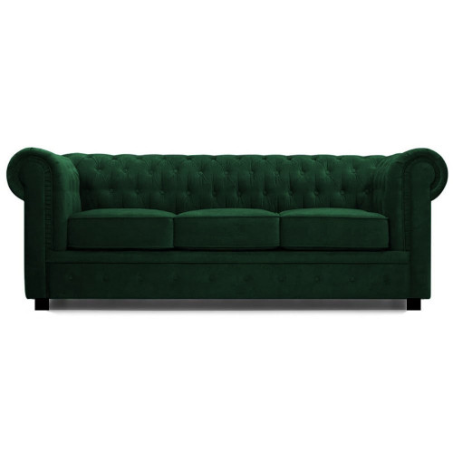 диван прямой трехместный честерфилд зеленый 220 см в Ростове-на-Дону