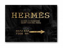 постер hermes без рамки, черный, а3 в Ростове-на-Дону