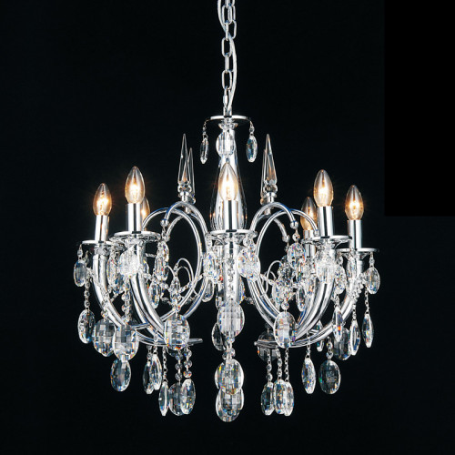 люстра md103908-8a от illuminati прозрачная/ хром в Ростове-на-Дону