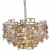 подвесная люстра crystal lux diego sp9 d600 gold в Ростове-на-Дону