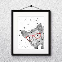 постер поросёнок в очках а3 в Ростове-на-Дону