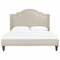 кровать двуспальная 160х200 бежевая cassis upholstered в Ростове-на-Дону