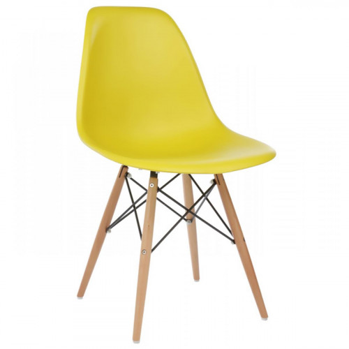 стул деревянный eames pc-015 yellow в Ростове-на-Дону