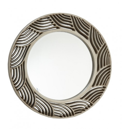 зеркало круглое серебряное в резной раме fiore в Ростове-на-Дону