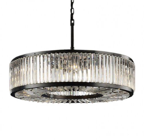 люстра welles round d70 черная, прозрачное стеко в Ростове-на-Дону