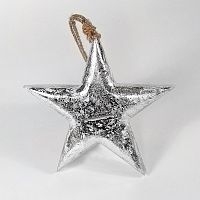 игрушка на елку звезда серебряная snow star, 15х15х2,5 см в Ростове-на-Дону