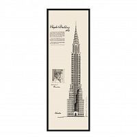 постер chrysler building черный в Ростове-на-Дону