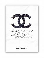 постер drink champagne. coco chanel а4 в Ростове-на-Дону