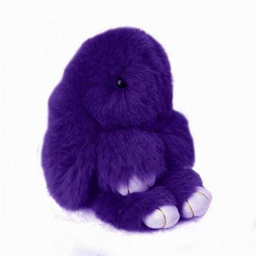 меховой зайка брелок тёмно-фиолетовый в Ростове-на-Дону