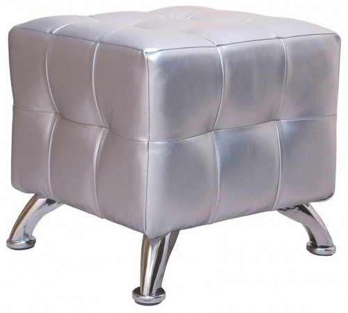 пуф шарм-дизайн квадро мини хром серебро в Ростове-на-Дону