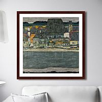 картина: casas junto al rio. la ciudad vieja, 1914г. в Ростове-на-Дону