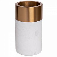 ваза мраморная с золотым кантом 10*17см в Ростове-на-Дону