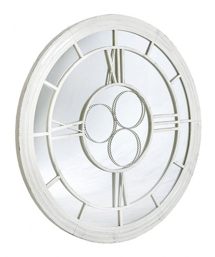 настенное зеркало-часы сен-лазар белый антик в Ростове-на-Дону