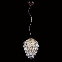 подвесной светильник crystal lux charme sp3+3 led gold/transparent в Ростове-на-Дону