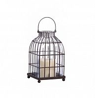 подсвечник-фонарь металлический клетка bird in cage ii, 22 см в Ростове-на-Дону