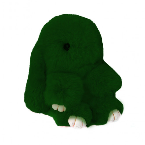 меховой зайка брелок тёмно-зелёный в Ростове-на-Дону