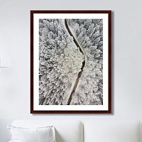 картина: winter road view в Ростове-на-Дону