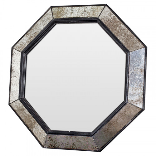 зеркало венецианское восьмиугольное черное в состаренной раме black swan в Ростове-на-Дону