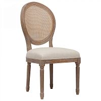 стул vintage french round cane back кремовый лён в Ростове-на-Дону