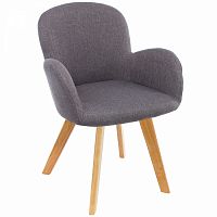 стул деревянный стул asia wooden legs / grey fabric в Ростове-на-Дону