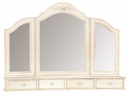 зеркало трельяж настольное бежевое с ящиками и декором марсель в Ростове-на-Дону