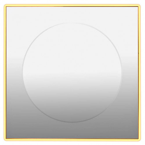 зеркало золотое квадратное 80х80 см с центральной круглой вставкой в Ростове-на-Дону