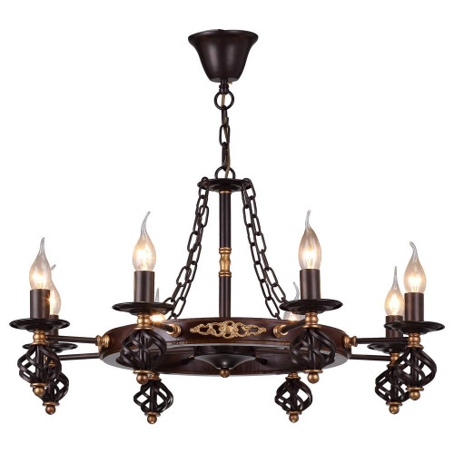 подвесная люстра arte lamp cartwheel a4550lm-8ck в Ростове-на-Дону