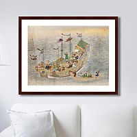 картина: scenes of traders in nagasaki, 1750г. в Ростове-на-Дону