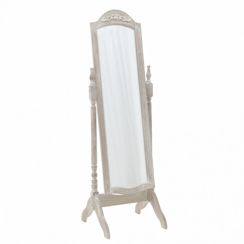 зеркало напольное на подставке белое с резьбой white в Ростове-на-Дону