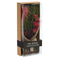 цветочная композиция розовые гвоздики 17х41 см в Ростове-на-Дону