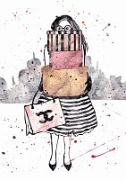 постер девушка с подарками а4 в Ростове-на-Дону