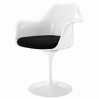 стул eero saarinen style tulip armchair черная подушка в Ростове-на-Дону