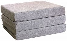 пуф шарм-дизайн матрас мобильный шаг мальта серая в Ростове-на-Дону