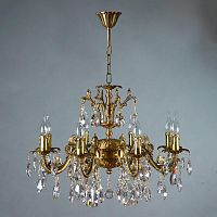 подвесная люстра ambiente granada 2118/8 ab tear drop бронза в Ростове-на-Дону