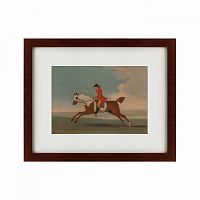 картина: chestnut racehorse exercised by a trainer, 1730 в Ростове-на-Дону