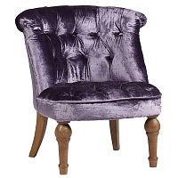 кресло sophie tufted slipper chair вельвет фиолетовое в Ростове-на-Дону