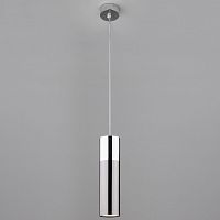 подвесной светильник eurosvet double topper 50135/1 led хром/черный жемчуг в Ростове-на-Дону