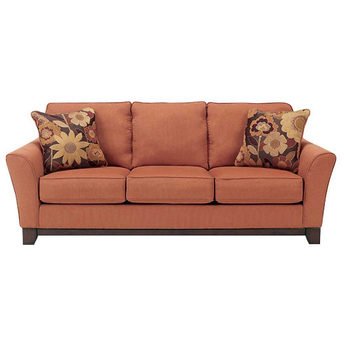 диван jorald трехместный прямой морковный в Ростове-на-Дону