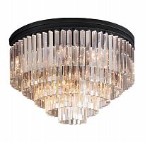 люстра odeon ceiling 80 черное основание, прозрачное стекло в Ростове-на-Дону