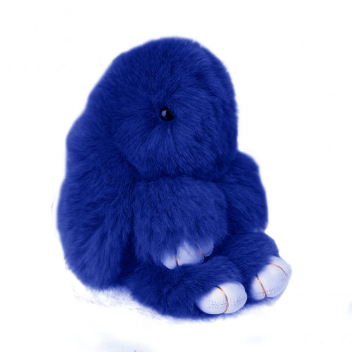 меховой зайка брелок синий в Ростове-на-Дону